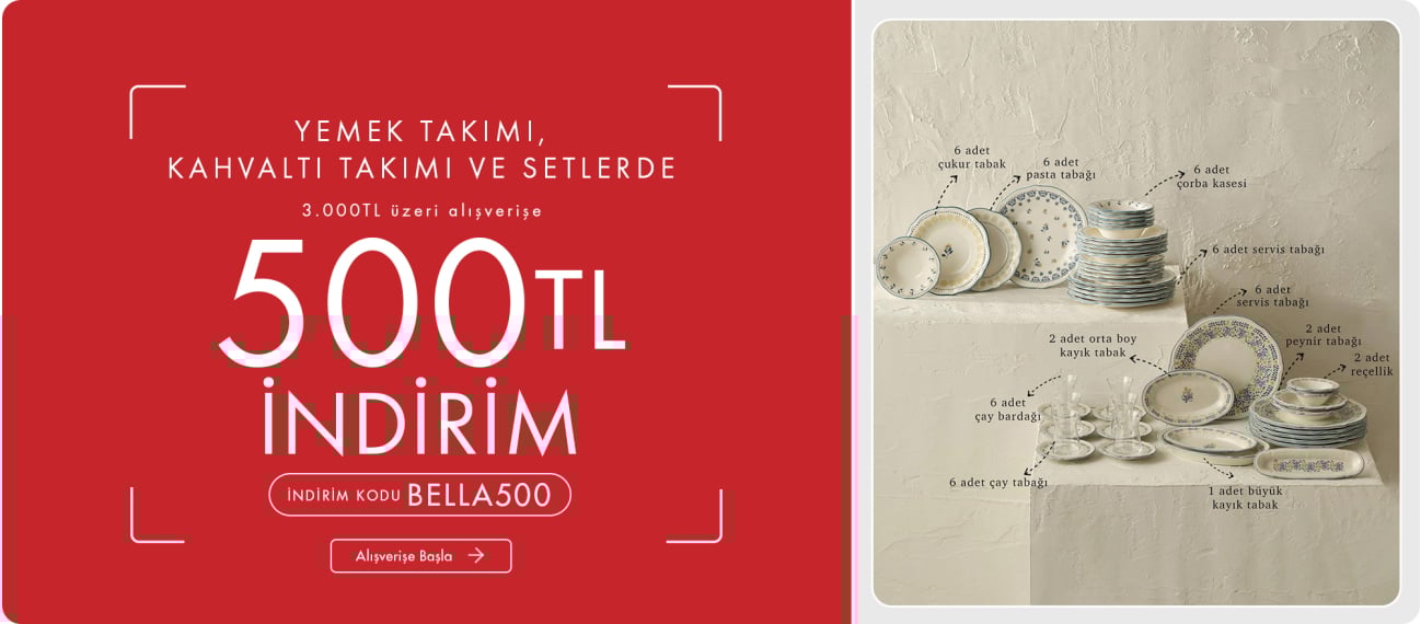 3.000 TL Alışverişe 500 TL İndirim