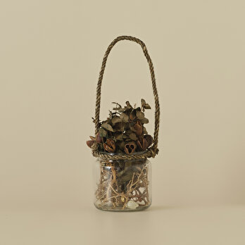 Teraryum Saplı Cam Saksı (12x30 cm)
