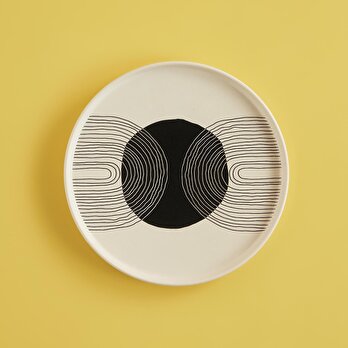 Graphic Line Seramik Servis Tabağı Beyaz (26 cm)