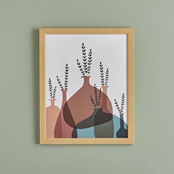 Vase Çerçeveli Tablo Naturel (38x48 cm)