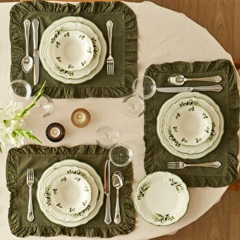 Julia Stoneware 24 Parça 6 Kişilik Yemek Takımı Yeşil