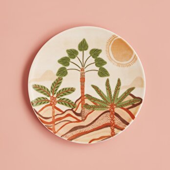Safari Porselen Servis Tabağı Mix (25 cm)