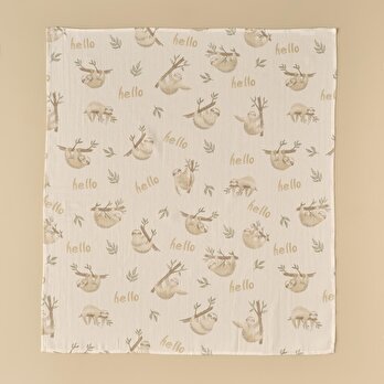 %100 Pamuk Sloth Müslin Pike Bej (90x100 cm)