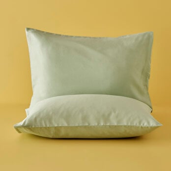 %100 Pamuk Ranforce Basic Yastık Kılıfı 2'li Sisli Yeşil (50x70 cm)