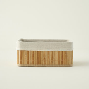 Bres Bambu Düzenleyici Kutu Naturel (31x22x13 cm)