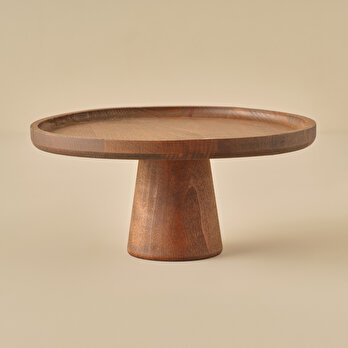 Ven Ahşap Kek Standı Naturel (26 cm)