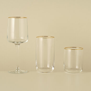 Premium Bardak-Kadeh Set 18'li Gold