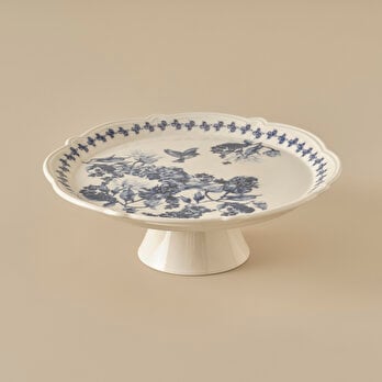 Vanessa Stoneware Kek Standı Mavi (32 cm)