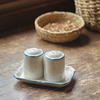 Mabel Stoneware Tuzluk-Biberlik Mavi