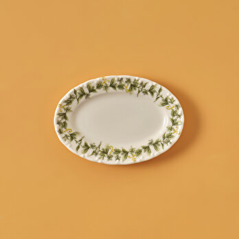 Sicilia Porselen Kayık Tabak Yeşil (20 cm)
