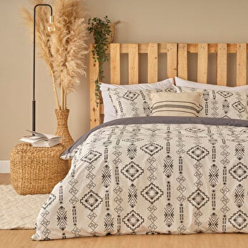%100 Pamuk Ranforce Blake King Size Nevresim Seti Antrasit (240x220 cm)
