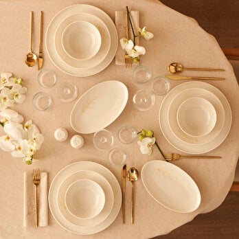 Exclusive Selection Porselen 29 Parça 6 Kişilik Yemek Takımı Beyaz