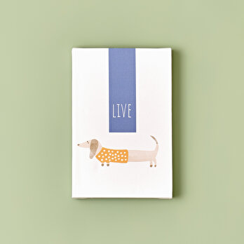 Sausage Dog Live Kanvas Tablo (21x30 cm)