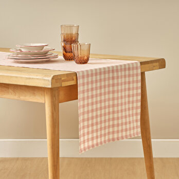 %100 Pamuk Pavia Runner Mürdüm (50x150 cm)