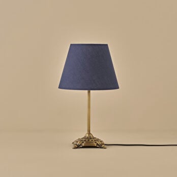 Marmo Antik Abajur Lacivert (Konik Başlık) (25x17x38 cm)