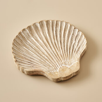 Oyster Mango Ağacı Dekoratif Tabak Naturel (30x2,5x20 cm)