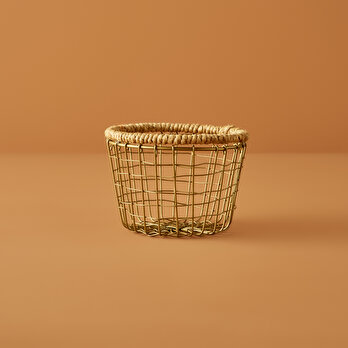 Fern Yuvarlak Sepet Naturel (13,5x8 cm)
