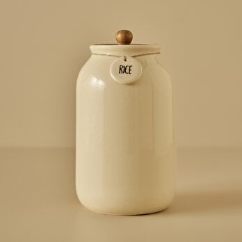 Rice Seramik Kavanoz Krem (2700 ml)