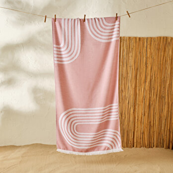 %100 Pamuk Grace Plaj Havlusu Kiremit (75x150 cm)