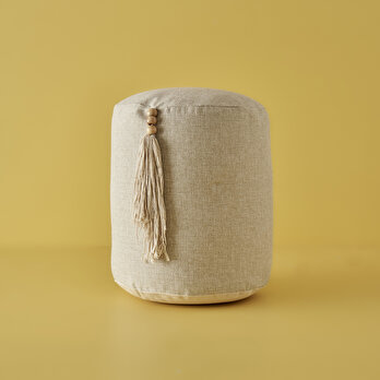 Valer Silindir Puf Gri (35x37 cm)