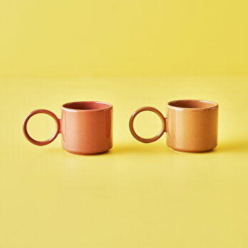Arcana Seramik Espresso 2'li Set Gülkurusu (270 cc)