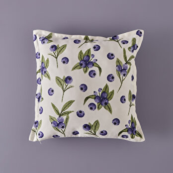 Blueberry Volanlı Kırlent Kılıfı Mor (45x45 cm)