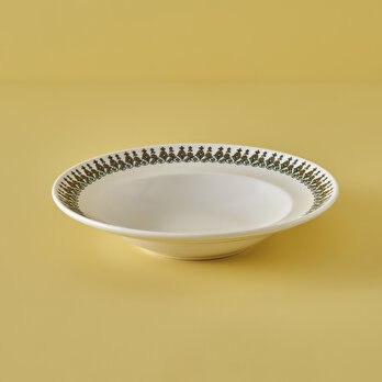 Indian Porselen Makarna Tabağı Yeşil (28 cm)