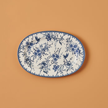 Bleu Blanc Porselen Büyük Sunum Tabağı Mavi (30 cm)