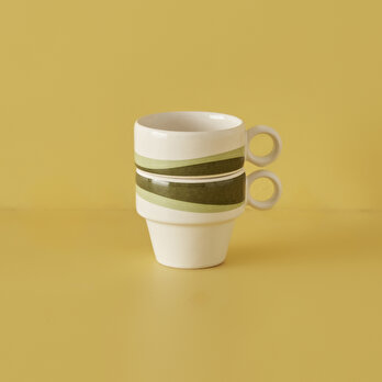 Flow Seramik Espresso 2'li Set Yeşil (105 cc)