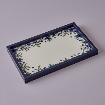 Blueberry Cam Tepsi Mor (37x22 cm)