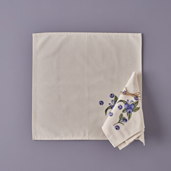 %100 Pamuk Blueberry Peçete (40x40 cm)