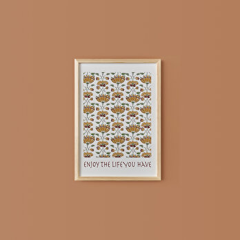 Indian Çerçeveli Tablo Beyaz (33x48 cm)