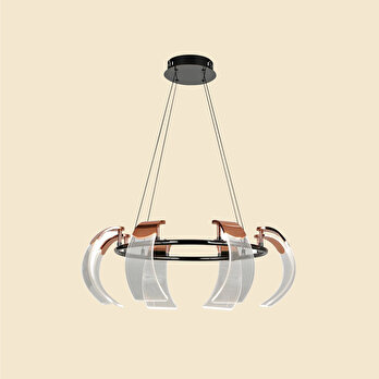Dale 8'li Avize 11 Watt Bakır (68x84 cm)