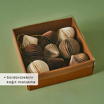 Elio Dekoratif Süs Bej (6 cm)