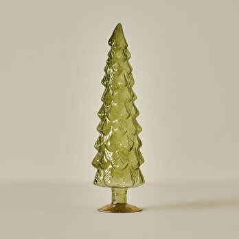 Pine Tree Dekoratif Obje Yeşil (10x10x35 cm)