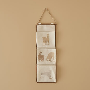 Alpaca Askılı Organizer Bej (20x60 cm)