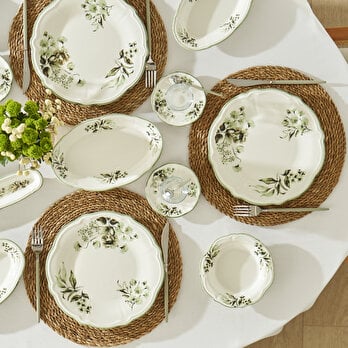 Julia Stoneware 26 Parça 6 Kişilik Kahvaltı Takımı Yeşil