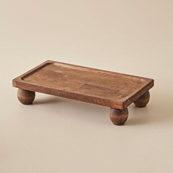 Wooden Ahşap Dikdörtgen Sunum Standı Naturel (17x30 cm)