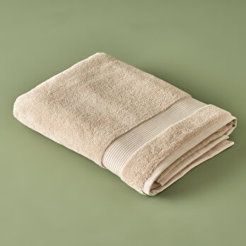%100 Pamuk Premium Dorita Banyo Havlusu Bej (90x150 cm)