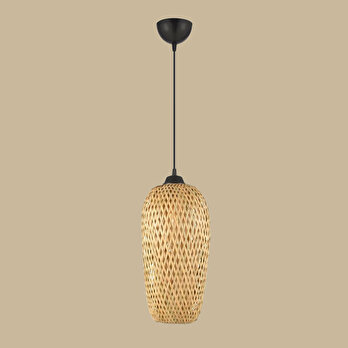 Moody Rattan Sarkıt Avize Naturel (38x18 cm)