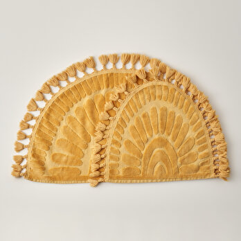%100 Pamuk Sunshine Paspas Takımı Hardal (60x100-50x60)