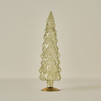 Pine Tree Dekoratif Obje Naturel (10x10x35 cm)