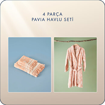 Pavia 4 Parça Havlu Seti Somon