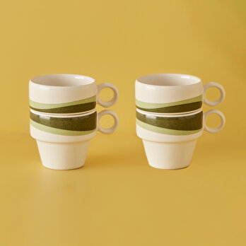 Flow Espresso 4'lü Set Yeşil (105 cc)
