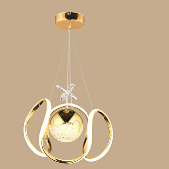 Bianca Led Sarkıt Avize Gold (28x70 cm)
