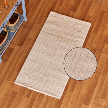 Alora Modern Halı Beyaz (80x150 cm)