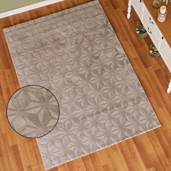 Tesio Modern Halı Gri (200x290 cm)