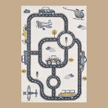 Road Trip Çocuk Halısı (120x180 cm)