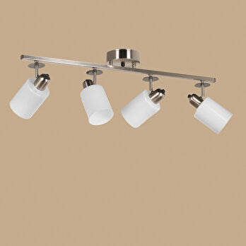 Breeze 4'lü Sıralı Plafonyer Avize (12x20x75 cm)