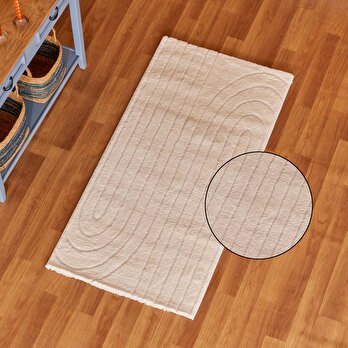 Alora Modern Halı Beyaz (80x200 cm)